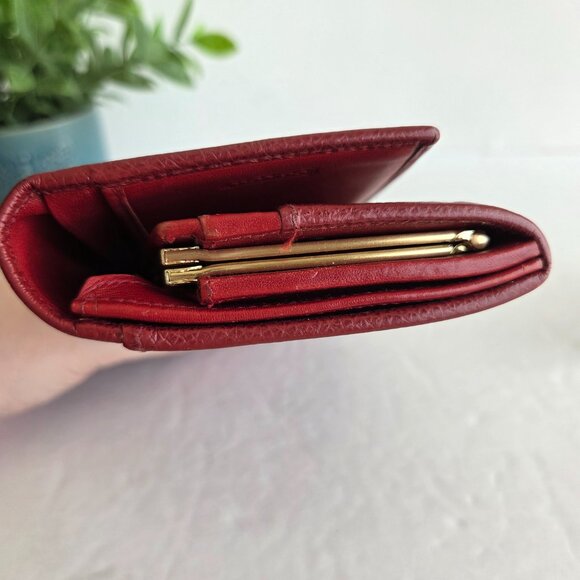 EUC Vintage Coach Madison Envelope Clutch Wallet in Garnet – Made in Italy - Picture 3 of 10